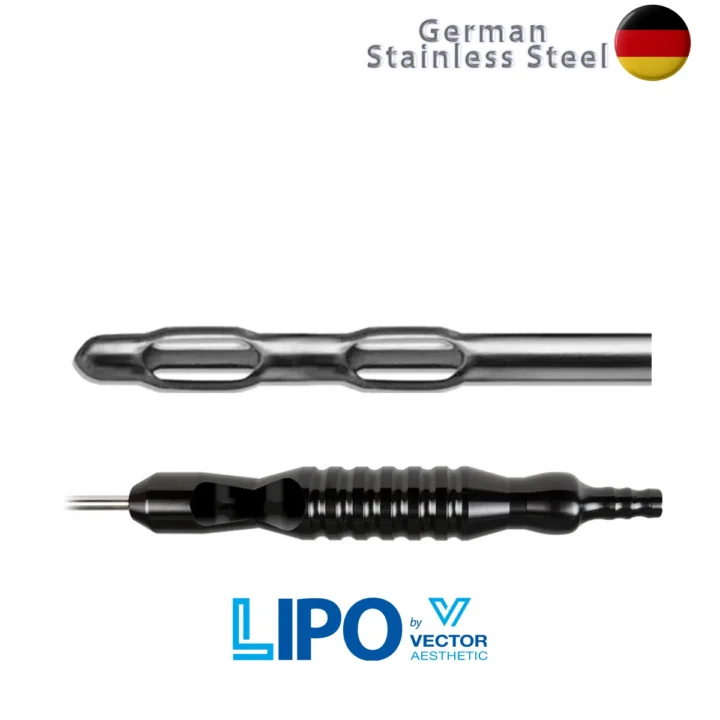 Canula aspirare dreapta model double basket si sistem conectare cu maner incastrat